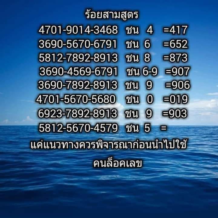 หวยคนล็อคเลข 1/6/66