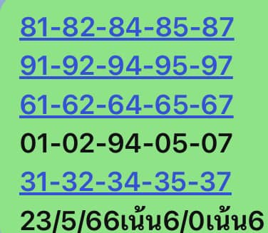 หวยหุ้นวันนี้ 23/5/66 ชุดที่ 1