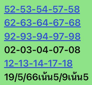 หวยหุ้นวันนี้ 19/5/66 ชุดที่ 3