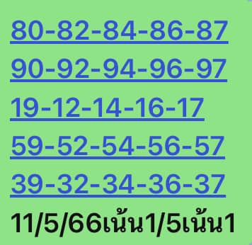 หวยหุ้นวันนี้ 11/5/66 ชุดที่ 5