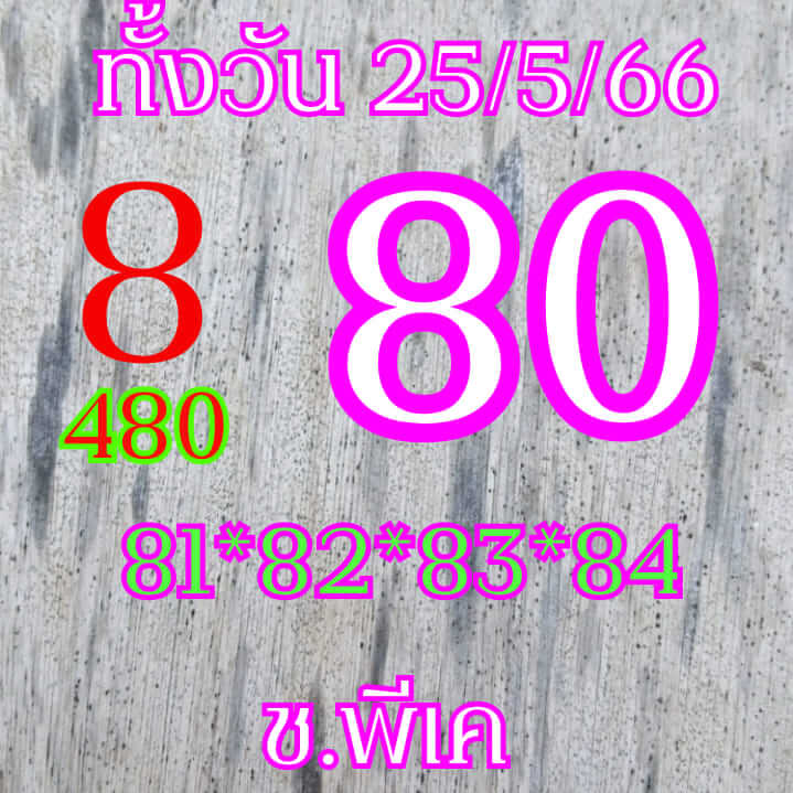 หวยหุ้นวันนี้ 25/5/66 ชุดที่ 7