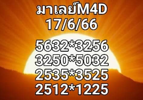 หวยมาเลย์วันนี้ 17/6/66 ชุดที่ 10