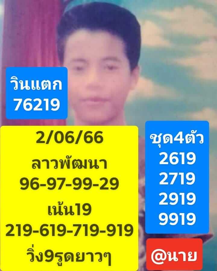 หวยลาววันนี้ 2/6/66 ชุดที่ 2
