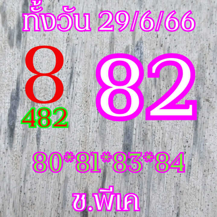 หวยหุ้นวันนี้ 29/6/66 ชุดที่ 3