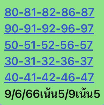 หวยหุ้นวันนี้ 9/6/66 ชุดที่ 5