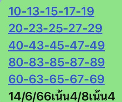 หวยหุ้นวันนี้ 14/6/66 ชุดที่ 6