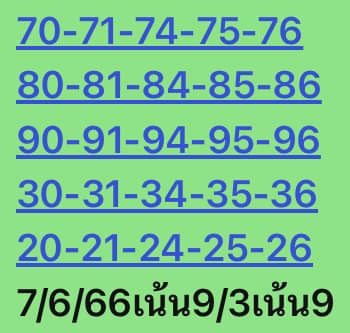 หวยหุ้นวันนี้ 7/6/66 ชุดที่ 8