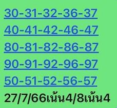 หวยหุ้นวันนี้ 27/7/66 ชุดที่ 4