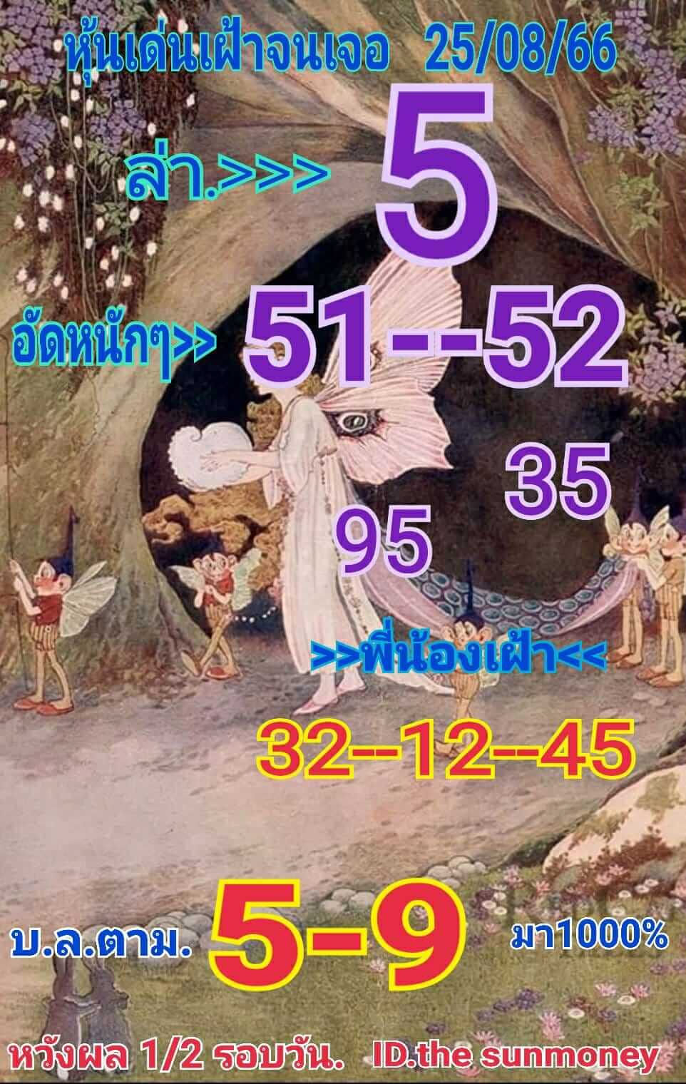 หวยหุ้นวันนี้ 25/8/66 ชุดที่ 9