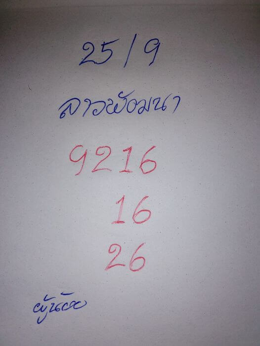 หวยลาววันนี้ 25/9/66 ชุดที่ 1