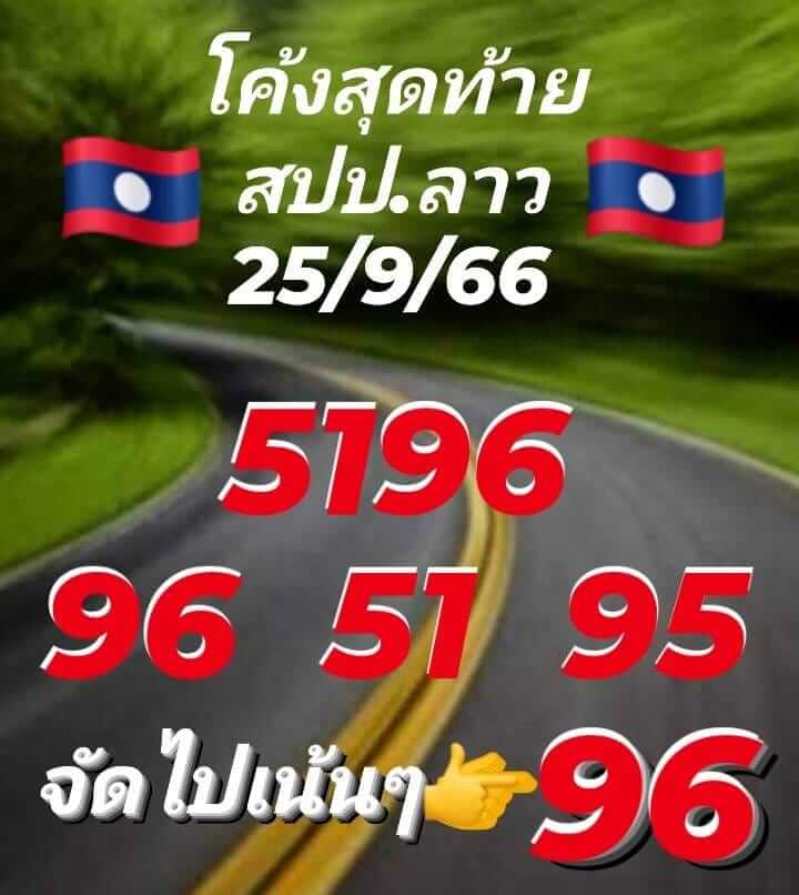 หวยลาววันนี้ 25/9/66 ชุดที่ 10