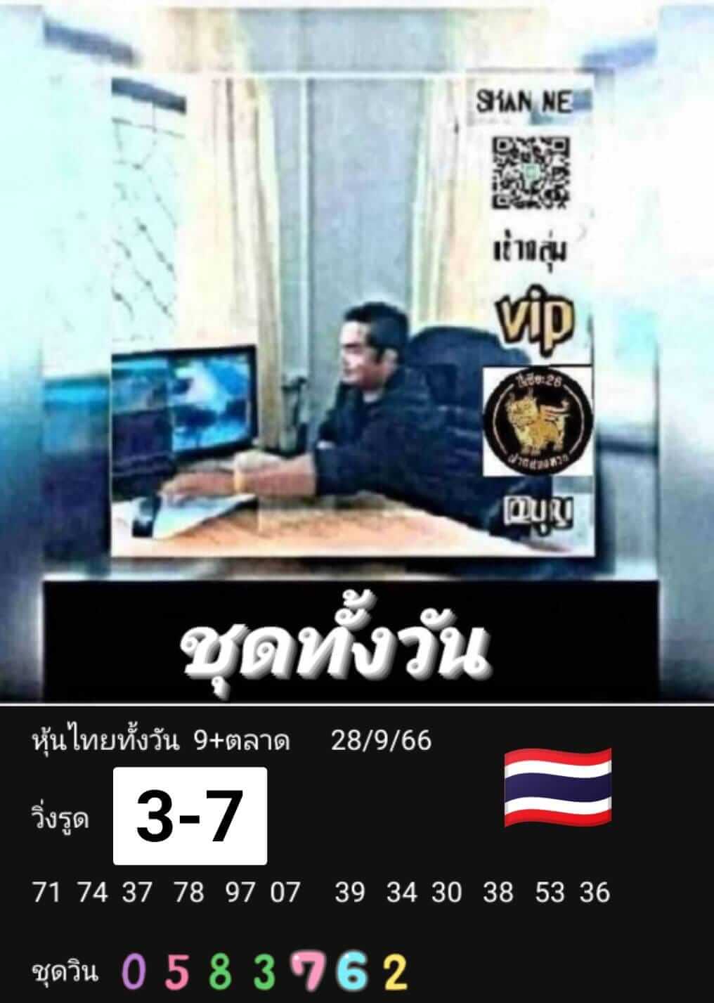 หวยหุ้นวันนี้ 28/9/66 ชุดที่ 3