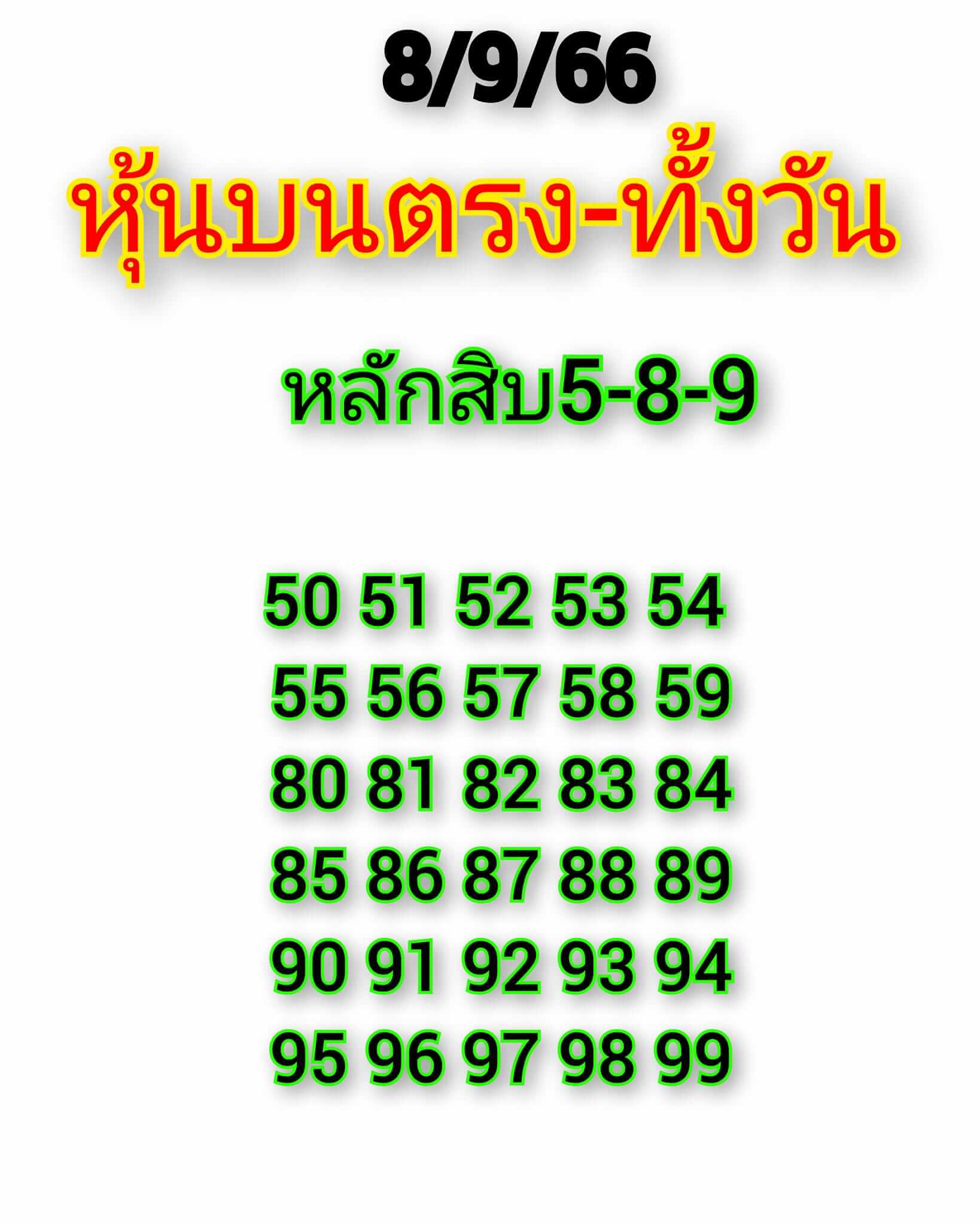 หวยหุ้นวันนี้ 8/9/66 ชุดที่ 4