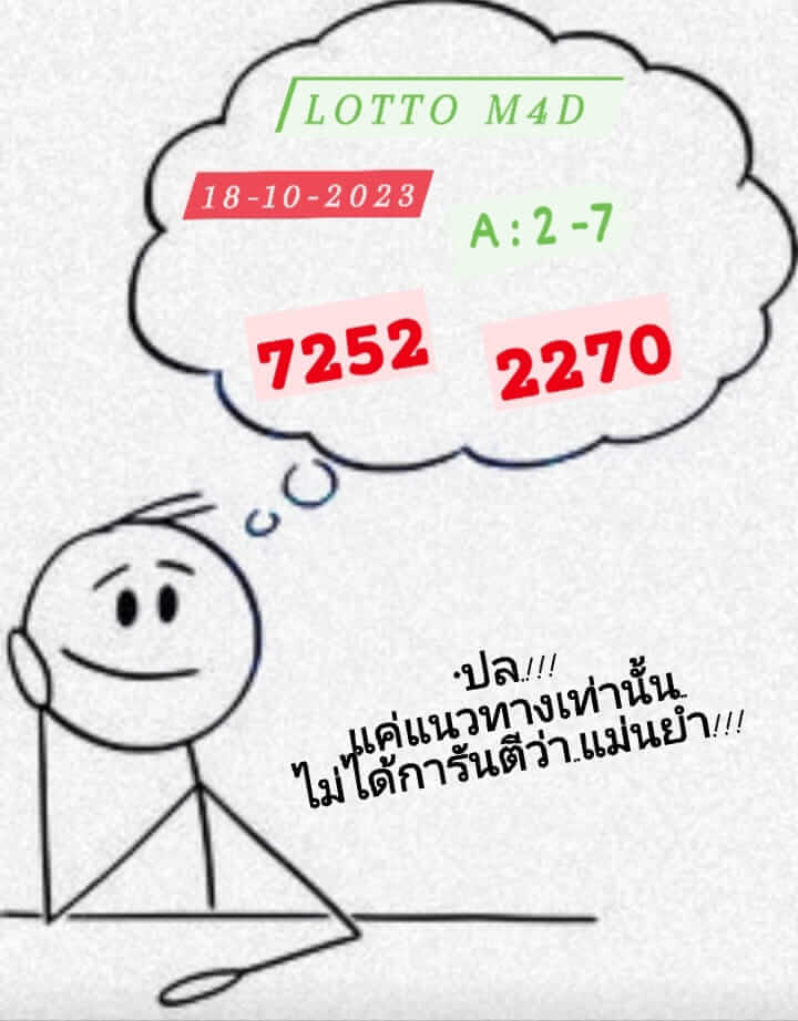 หวยมาเลย์วันนี้ 18/10/66 ชุดที่ 7