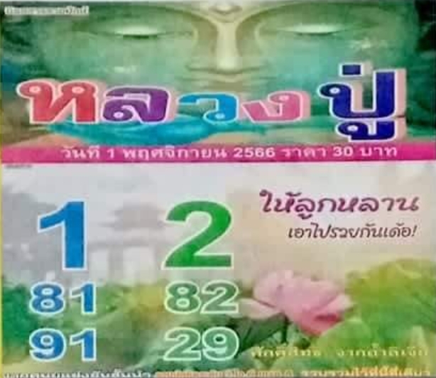 หวยหลวงปู่ 1/11/66