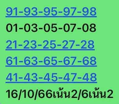 หวยหุ้นวันนี้ 16/10/66 ชุดที่ 2