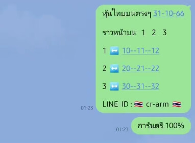 หวยหุ้นวันนี้ 31/10/66 ชุดที่ 3