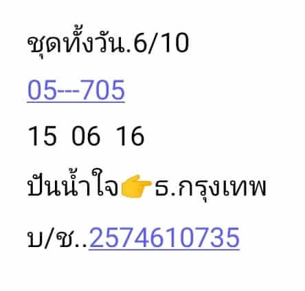 หวยหุ้นวันนี้ 6/10/66 ชุดที่ 8