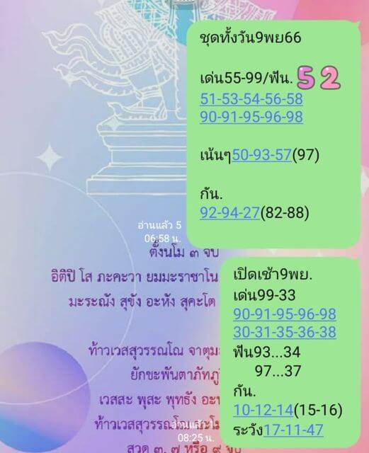 หวยหุ้นวันนี้ 9/11/66 ชุดที่ 8