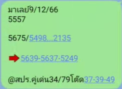 หวยมาเลย์วันนี้ 9/12/66 ชุดที่ 8