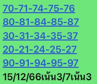 หวยหุ้นวันนี้ 15/12/66 ชุดที่ 2