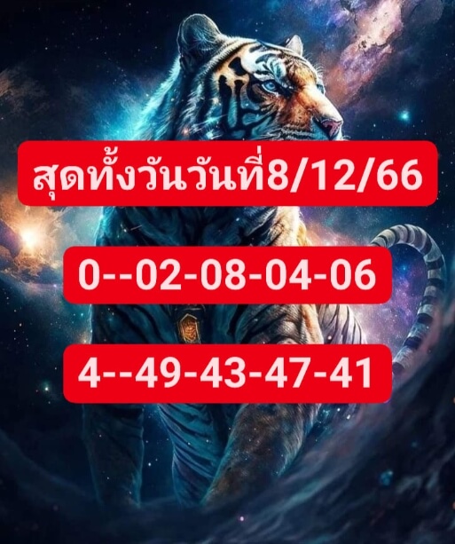 หวยหุ้นวันนี้ 8/12/66 ชุดที่ 5