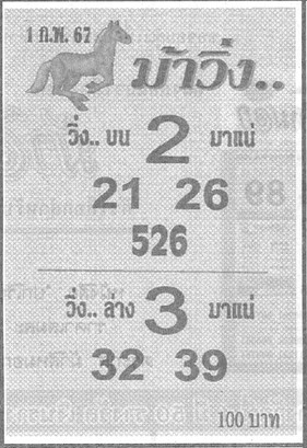 หวยม้าวิ่ง 1/2/67