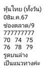 หวยหุ้นวันนี้ 8/1/67 ชุดที่ 8