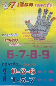 หวย 7 เซียน 16/2/67