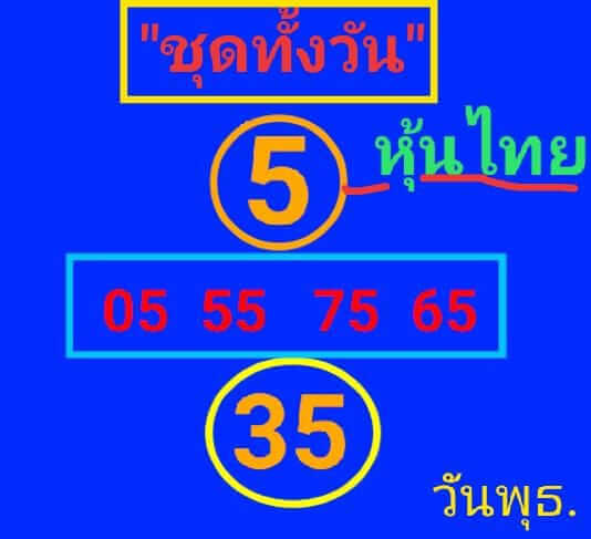 หวยหุ้นวันนี้ 28/2/67 ชุดที่ 1