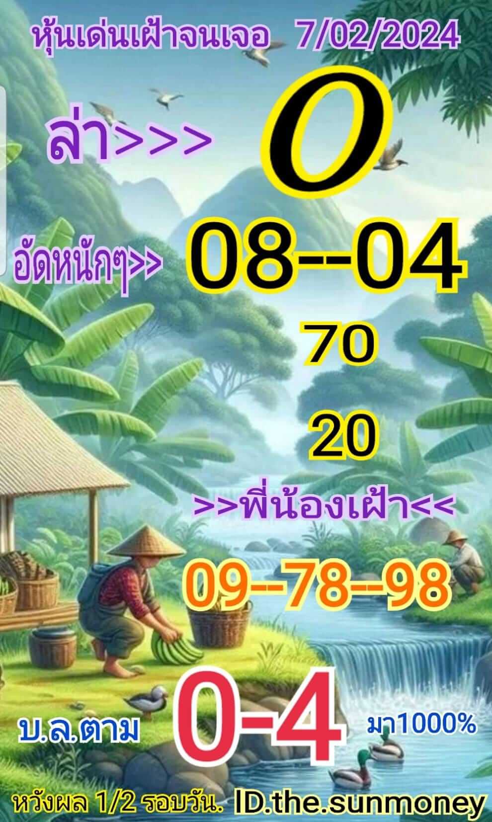 หวยหุ้นวันนี้ 7/2/67 ชุดที่ 10