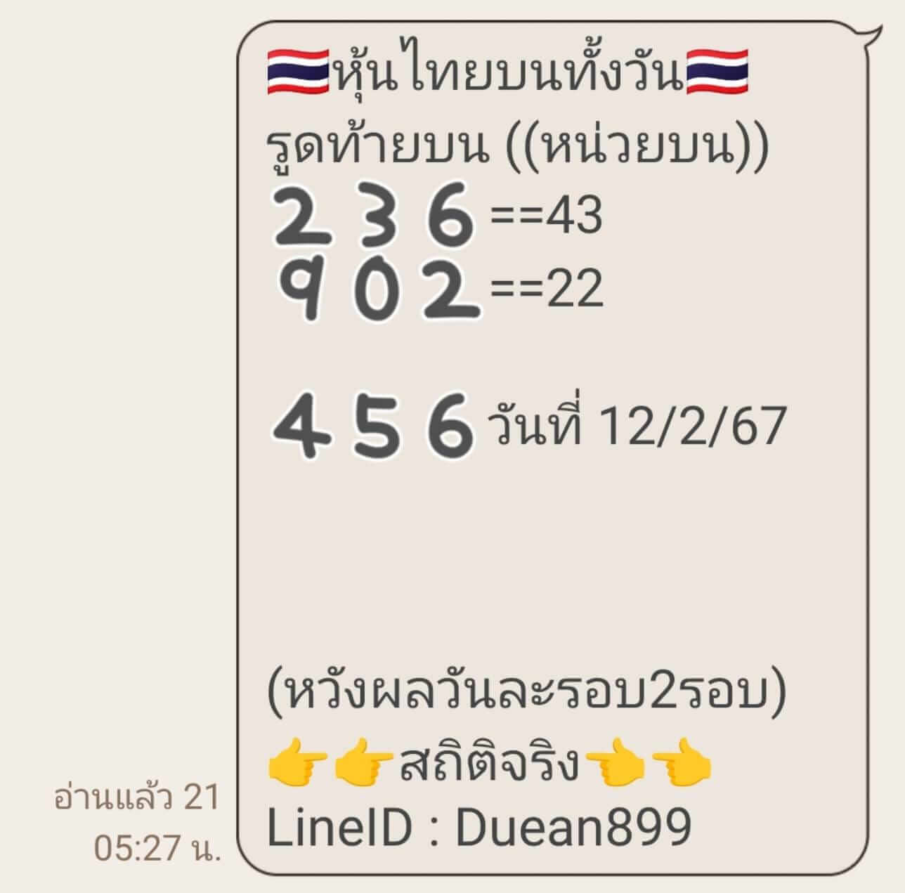 หวยหุ้นวันนี้ 12/2/67 ชุดที่ 3