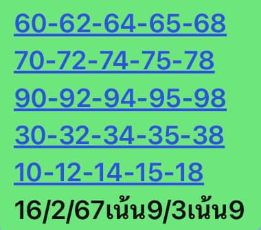 หวยหุ้นวันนี้ 16/2/67 ชุดที่ 4