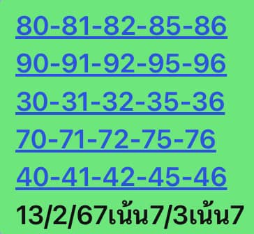 หวยหุ้นวันนี้ 13/2/67 ชุดที่ 5