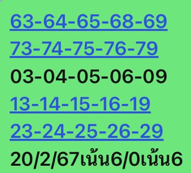 หวยหุ้นวันนี้ 20/2/67 ชุดที่ 8