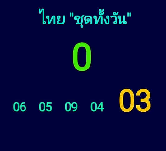 หวยหุ้นวันนี้ 1/3/67 ชุดที่ 1