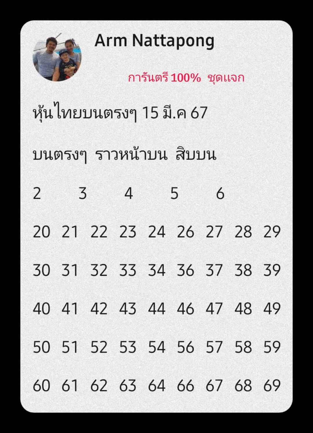 หวยหุ้นวันนี้ 15/3/67 ชุดที่ 10