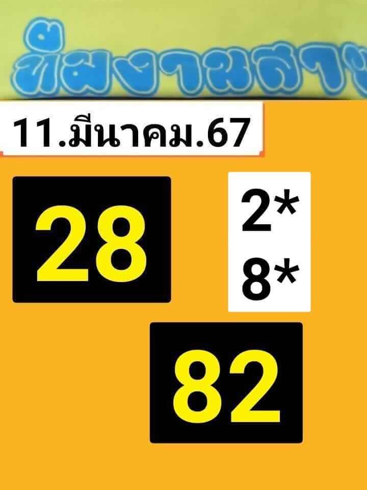 หวยหุ้นวันนี้ 11/3/67 ชุดที่ 10