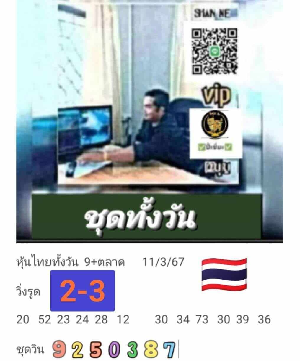 หวยหุ้นวันนี้ 11/3/67 ชุดที่ 4