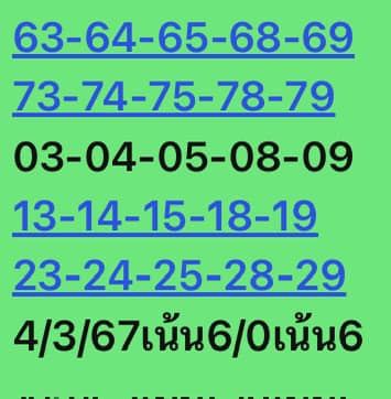 หวยหุ้นวันนี้ 4/3/67 ชุดที่ 9